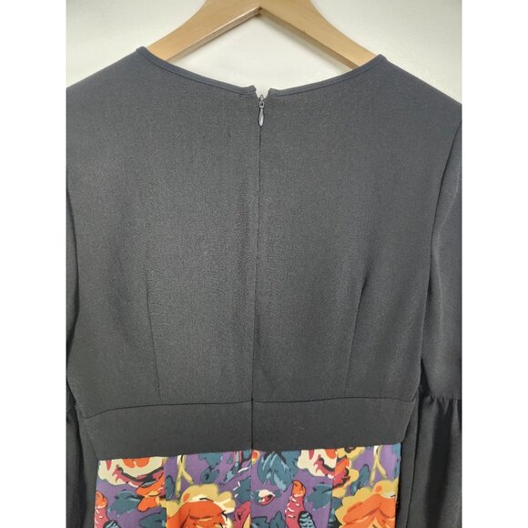 Modcloth X Anna Sui Women's Sz. 6 Rooted In Retro Maxi Print Bell Sleeve Dress - Picture 8 of 8